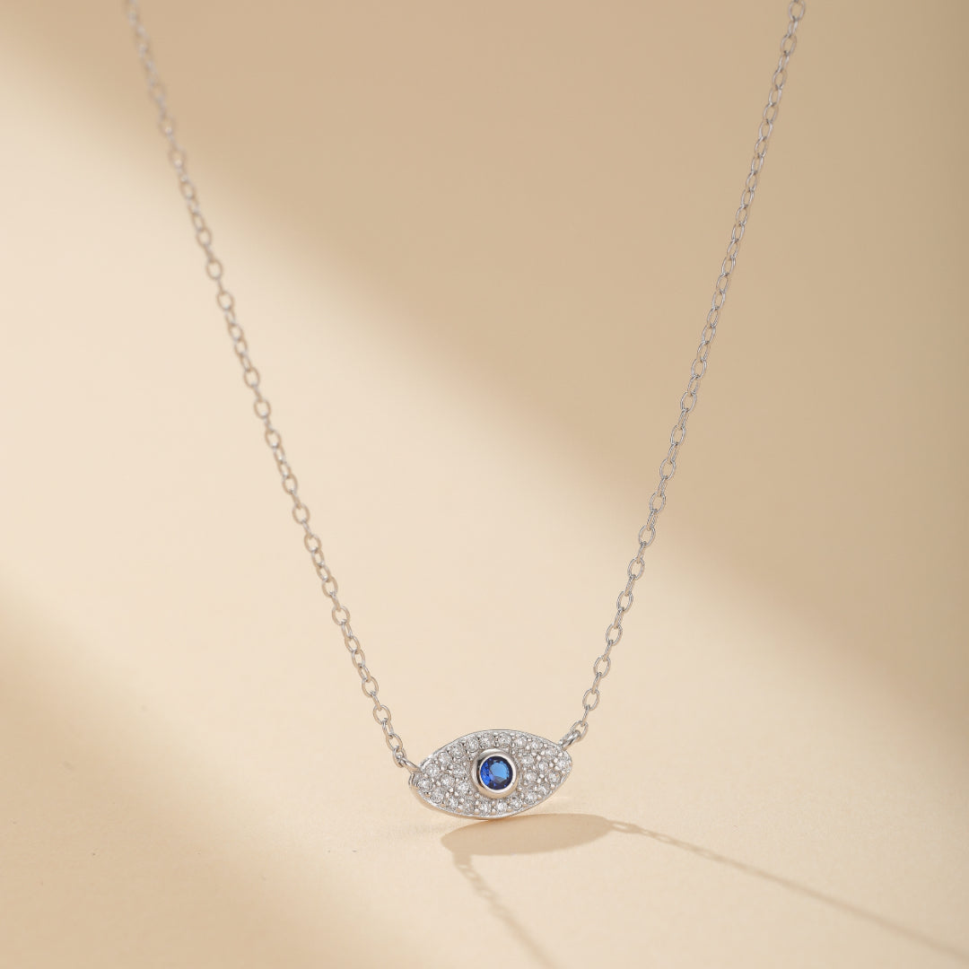 Collier Mauvais Œil – Garde Mystique, Argent 925