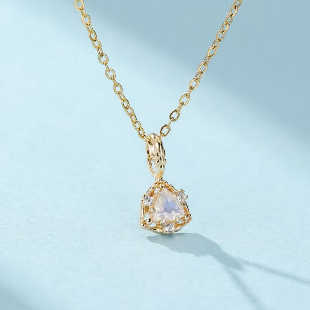 Moonstone Necklace – Royal Enchantment, Gold Plated Silver