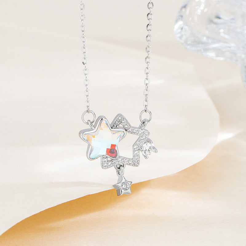 Collier Pierre de Lune – Séléné Sacrée, Argent Plaqué Or