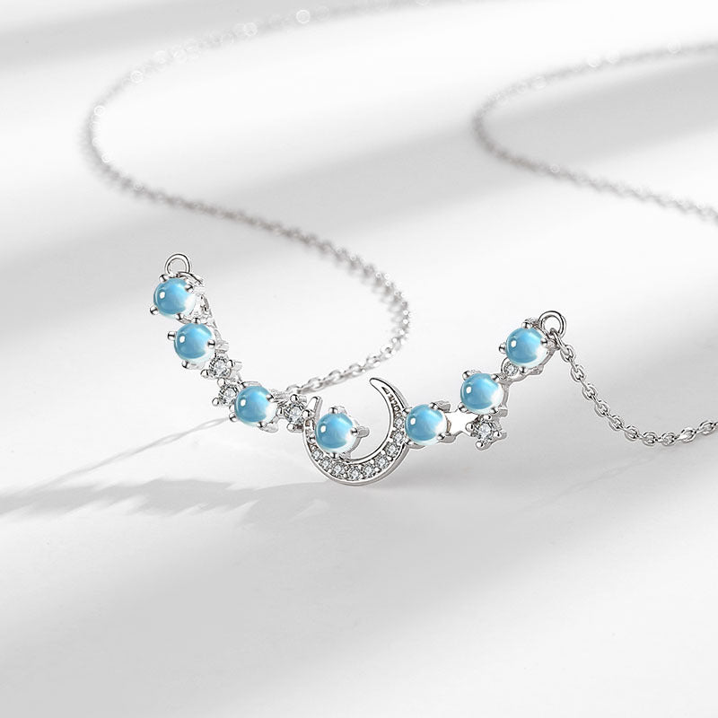 Collier Pierre de Lune – Souffle de Lune, Argent
