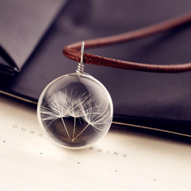 Dandelion Necklace – Eternal Wishes