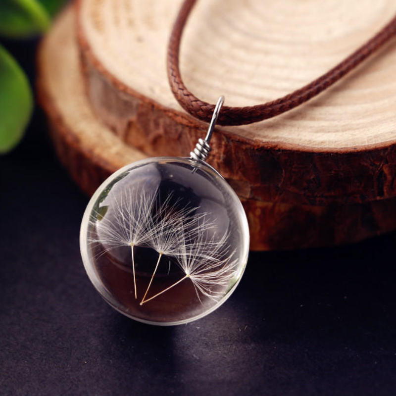 Dandelion Necklace – Eternal Wishes