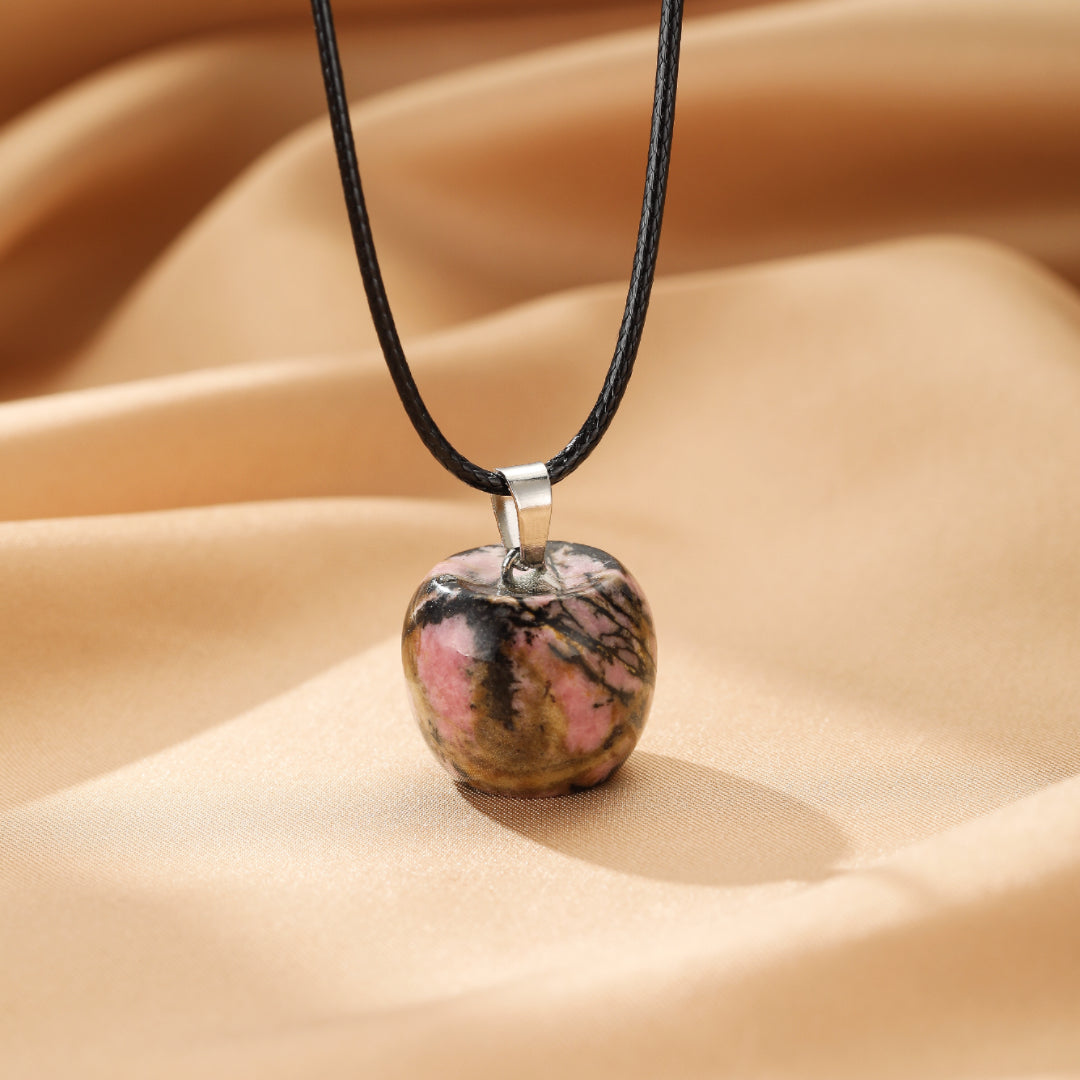 Collier Rhodonite – Force du Cœur