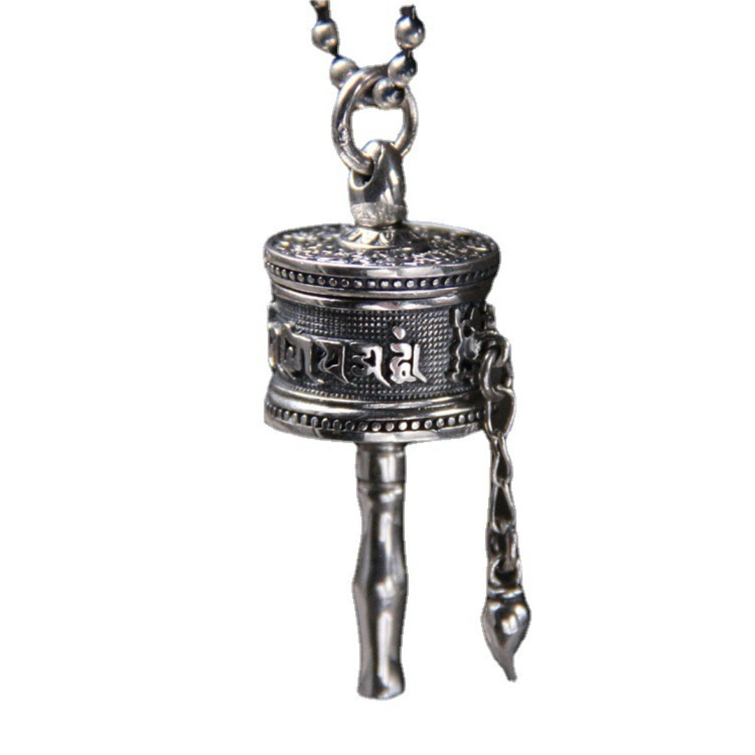 Collier Six Mantras Ouvrable – Roue de Sagesse, Argent 925
