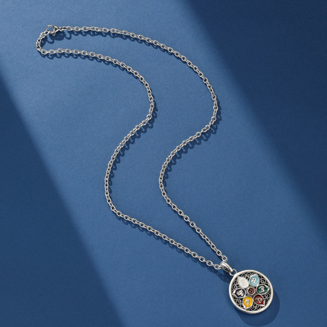 Collier Six Mantras – Protection Énergétique, Argent 925