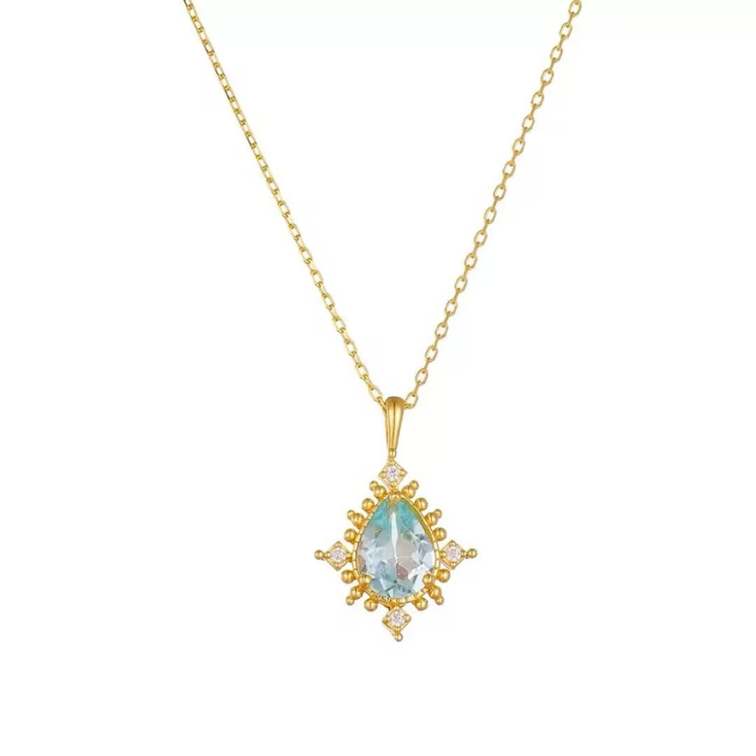Topaz Necklace – Apollo's Light, 925 Sterling Silver