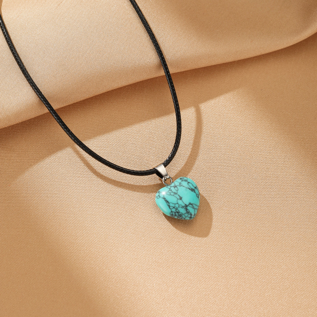 Turquoise Necklace – Protective Heart