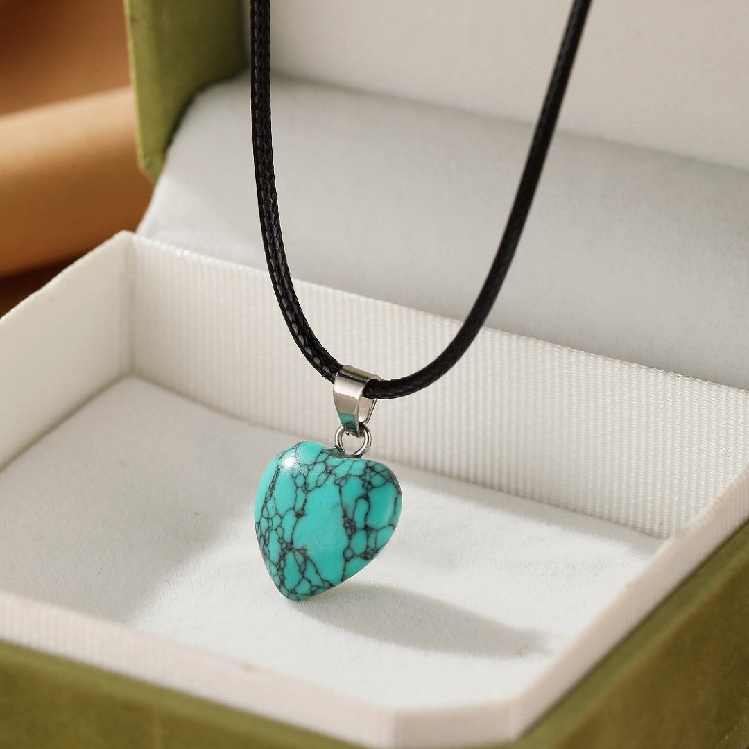Turquoise Necklace – Protective Heart