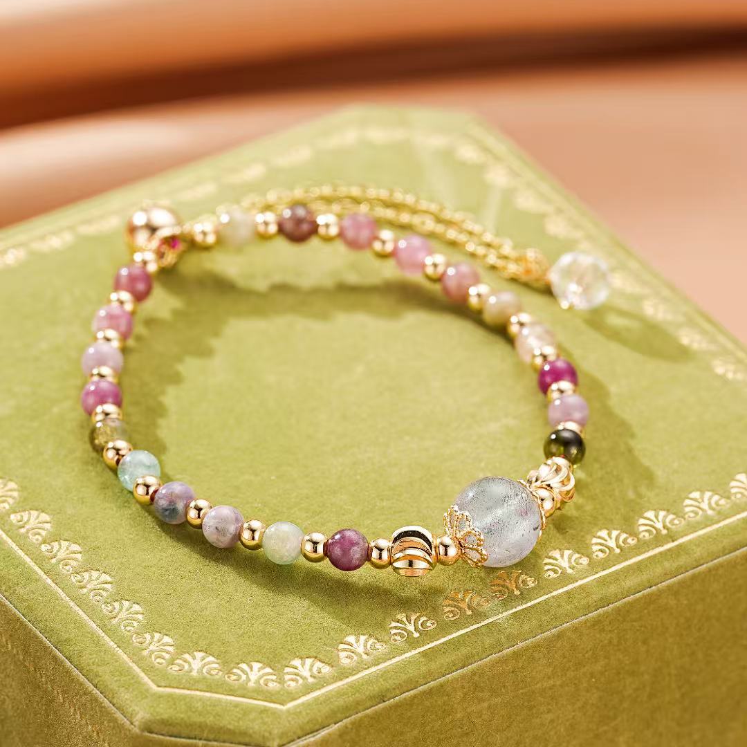 Bracelet Tourmaline et Labradorite – Reflets de Sérénité