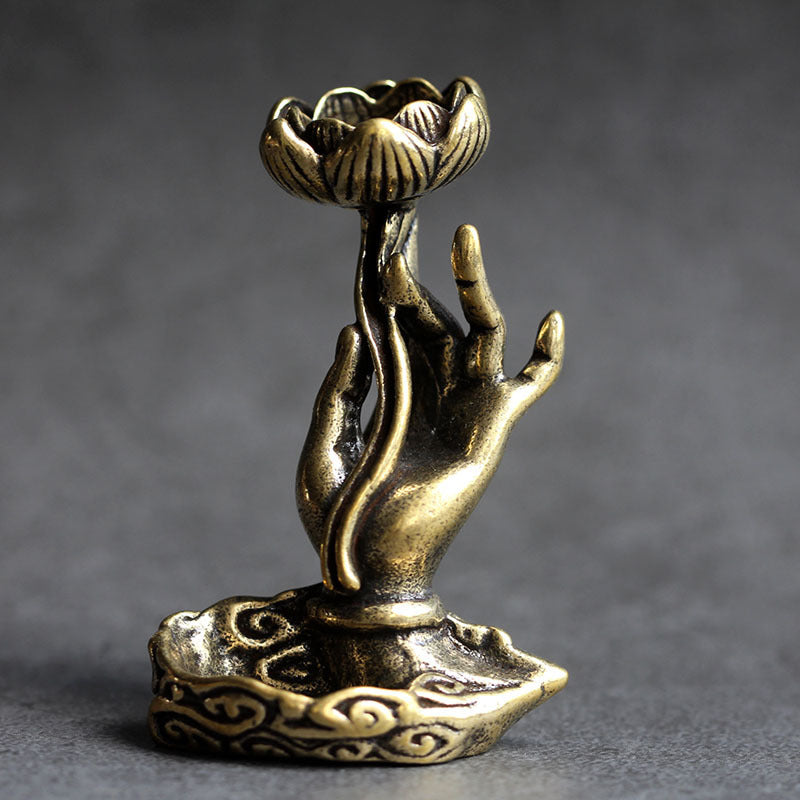 Encensoir "La Main de Bouddha" en Cuivre
