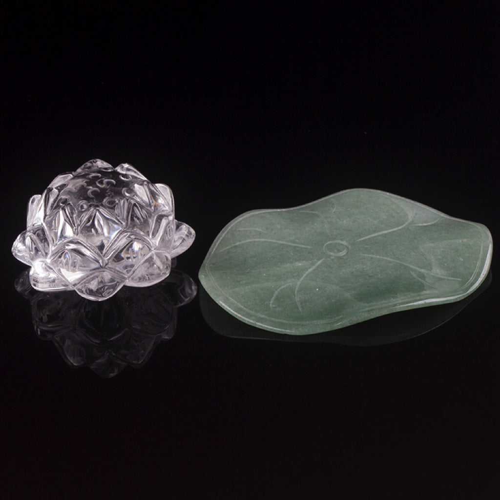 Encensoir Quartz Clair – Lotus Apaisant