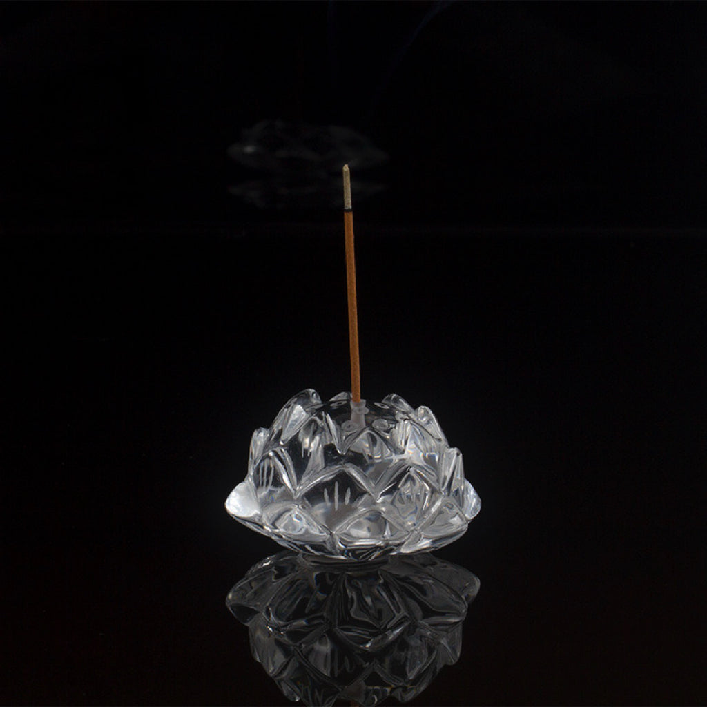 Encensoir Quartz Clair – Lotus Apaisant