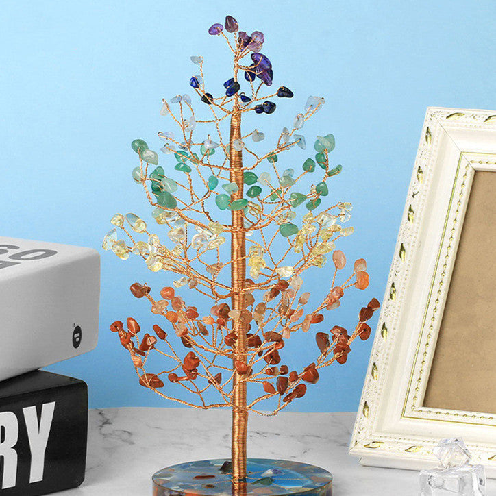 Épanouissement – Arbre de Vie en Pierres de 7 Chakras