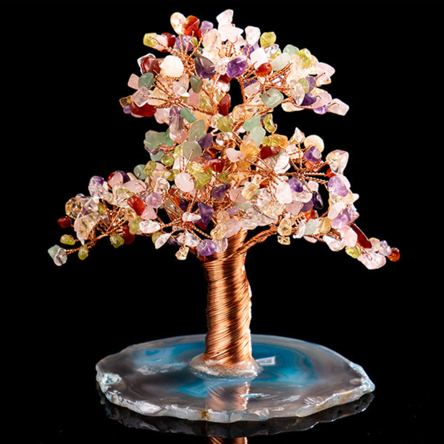 Équilibre - Arbre de Vie en 7 Chakras et Agate