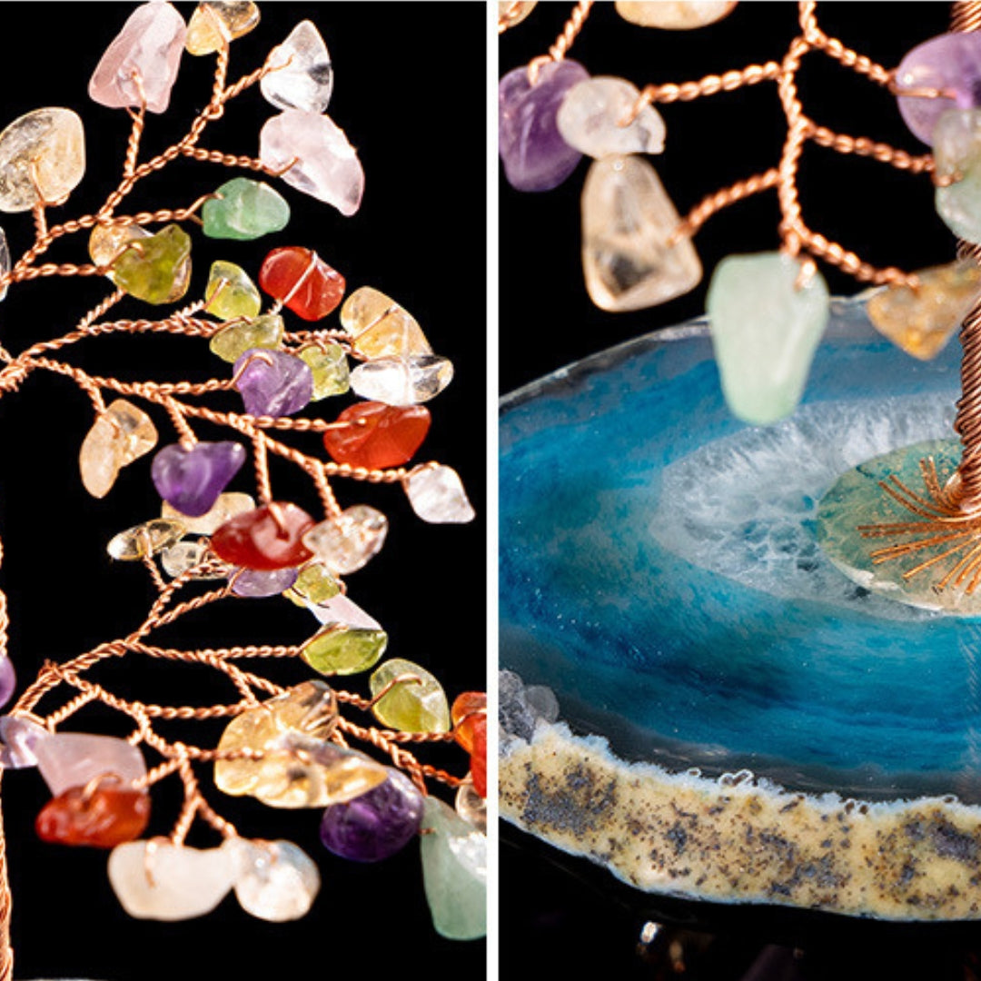 Équilibre - Arbre de Vie en 7 Chakras et Agate