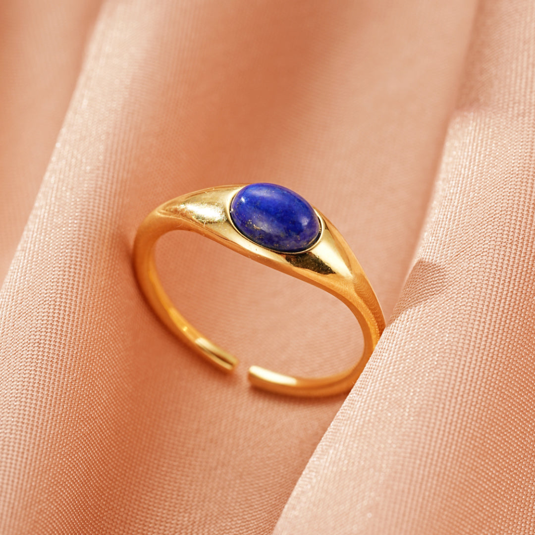 Bague Lapis Lazuli – Mystère Nocturne, Argent