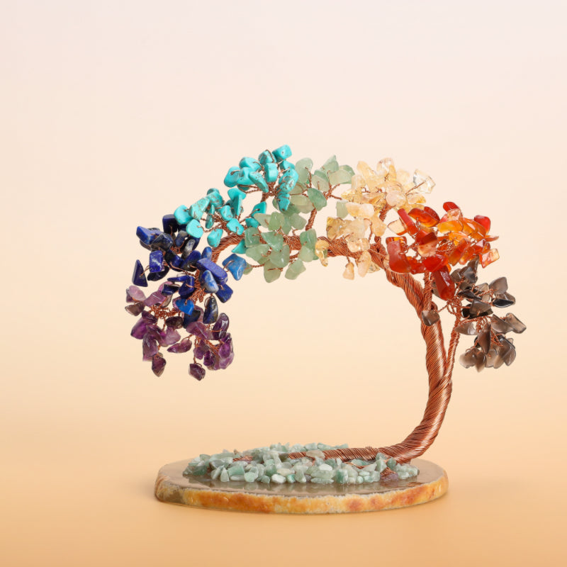 Gratitude - Arbre de Vie en Pierres de 7 Chakras