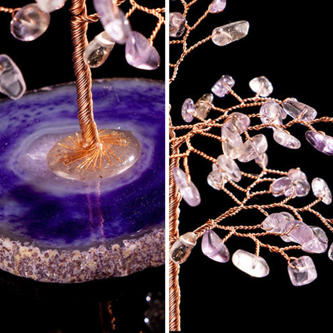 Harmonie - Arbre de Vie en Amétrine et Agate