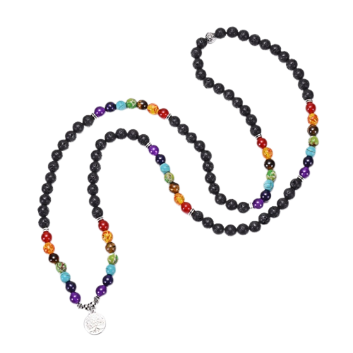 Mâlâ 108 Perles – Zenitude, Pierre de Lave