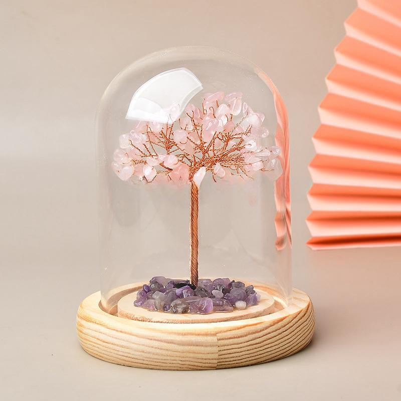 Minimaliste Japonais - Arbre de Vie Lumineux en Pierres Naturelles