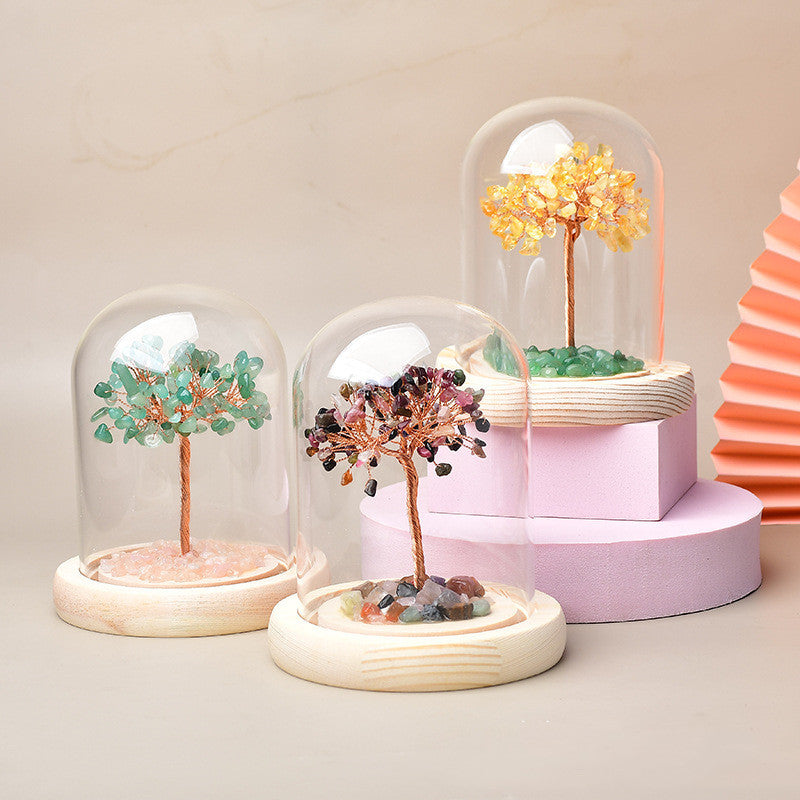 Minimaliste Japonais - Arbre de Vie Lumineux en Pierres Naturelles