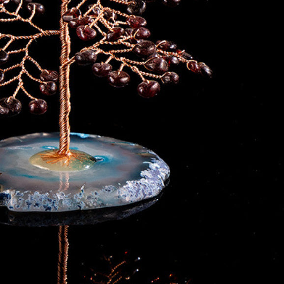 Passion - Arbre de Vie en Grenat et Agate