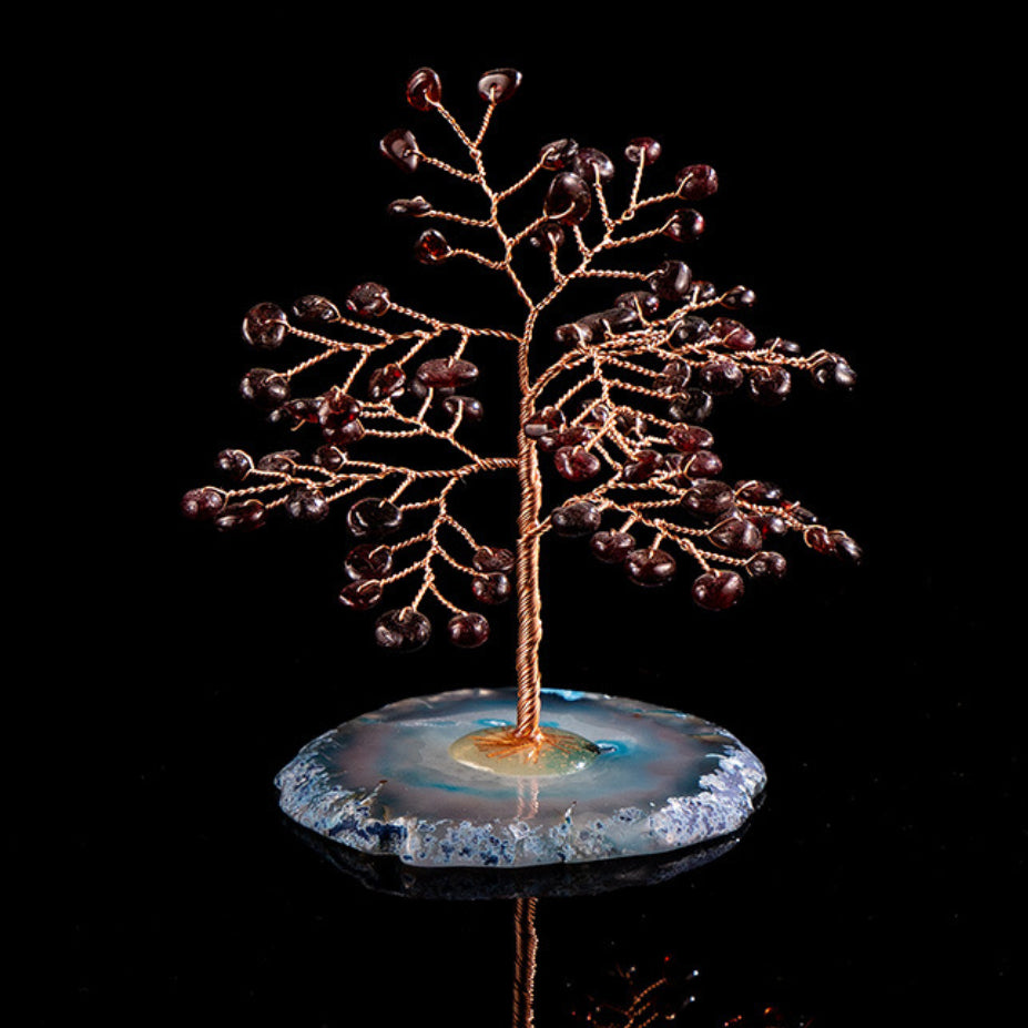 Passion - Arbre de Vie en Grenat et Agate