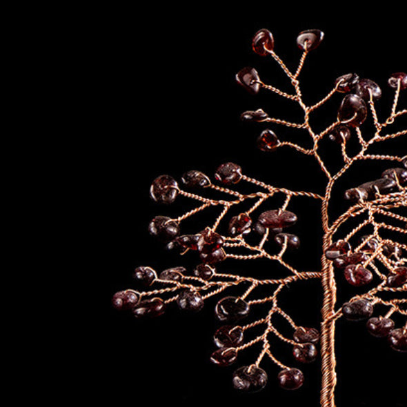 Passion - Arbre de Vie en Grenat et Agate