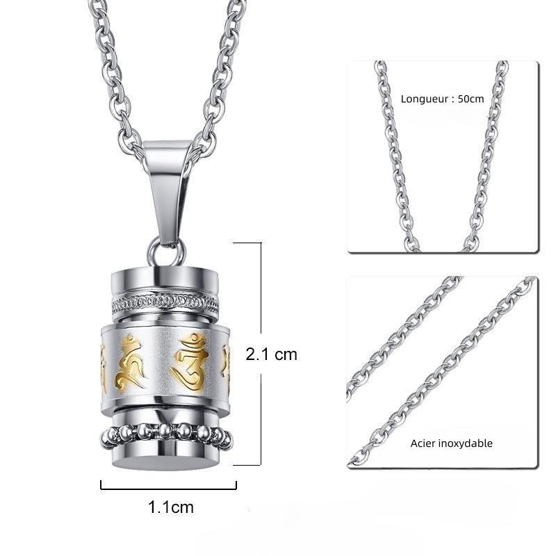 Pendentif 'Mes vœux' Six Mantras Om Mani Padme Hum