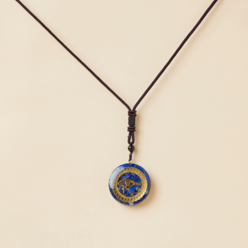 Pendentif Orgonite Lapis Lazuli – Œil Éclatant