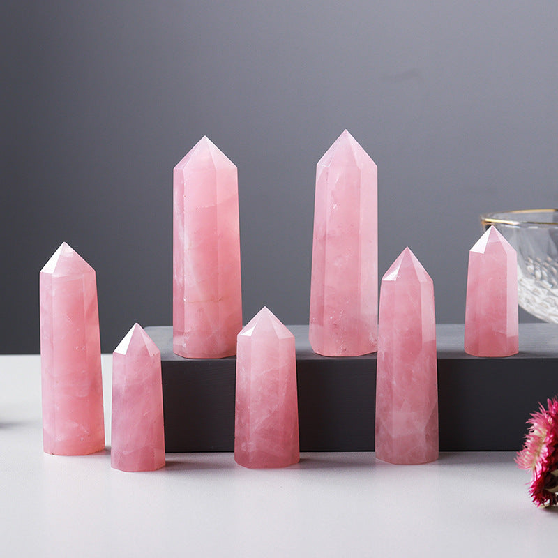'Love' Point in Rose Quartz