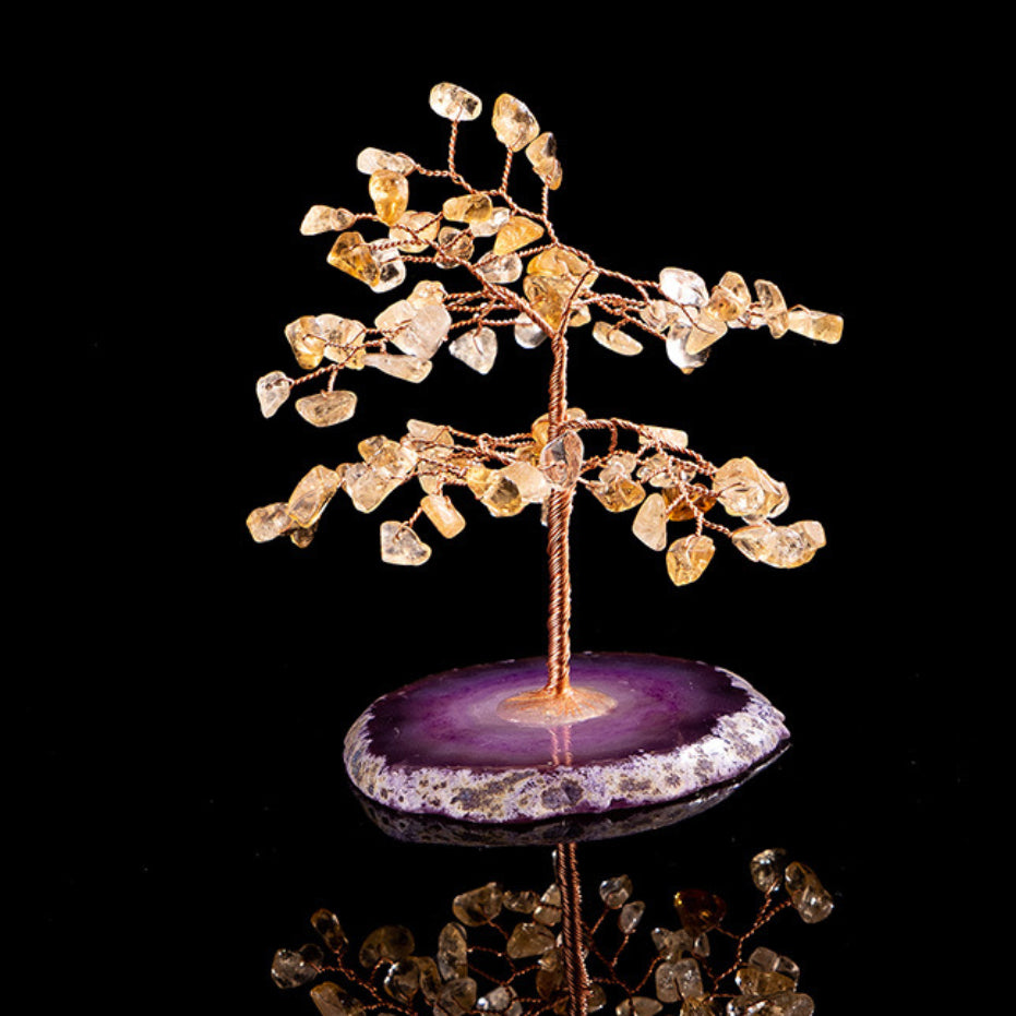 Prospérité - Arbre de Vie en Citrine et Agate