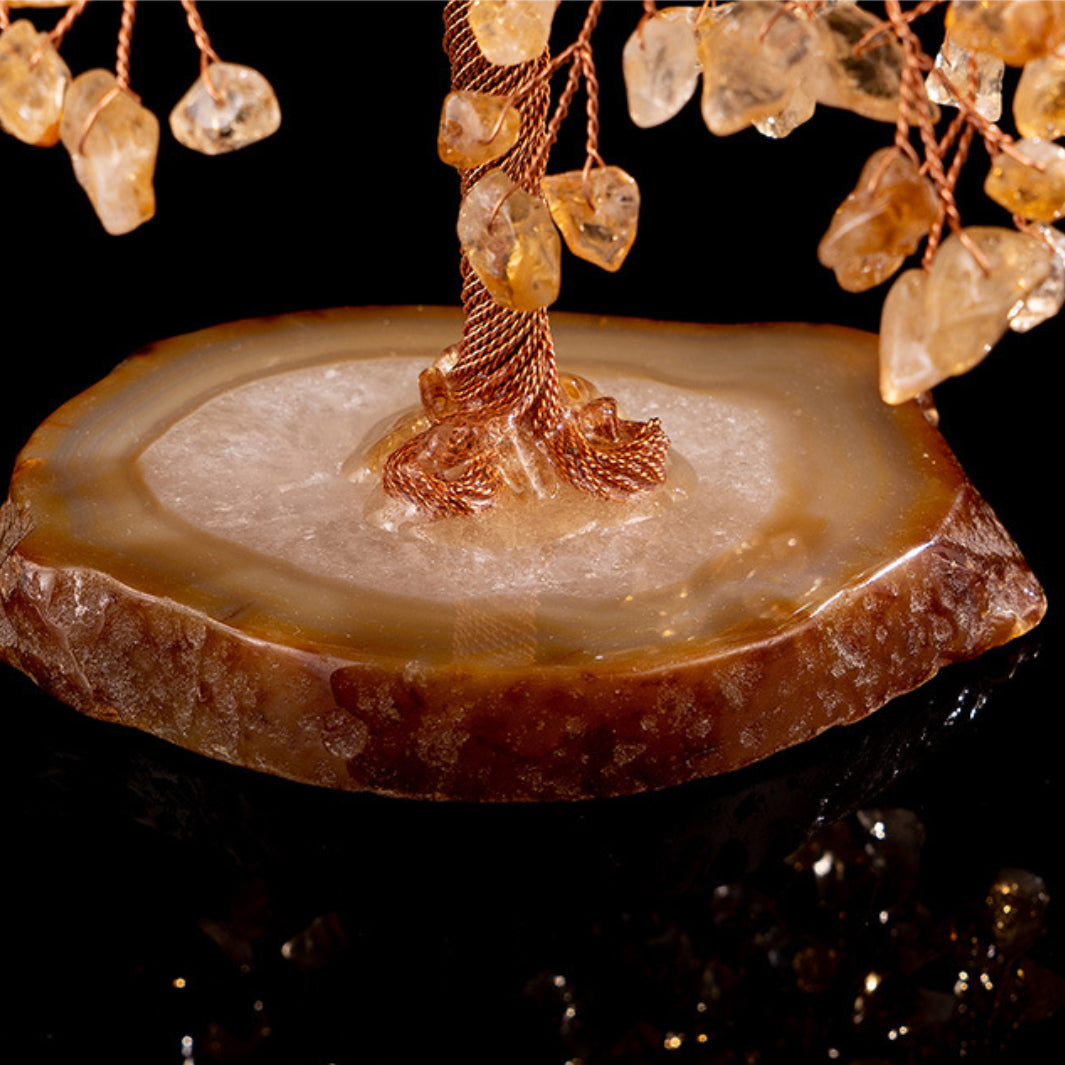 Prosperity - Citrine and Agate Tree of Life