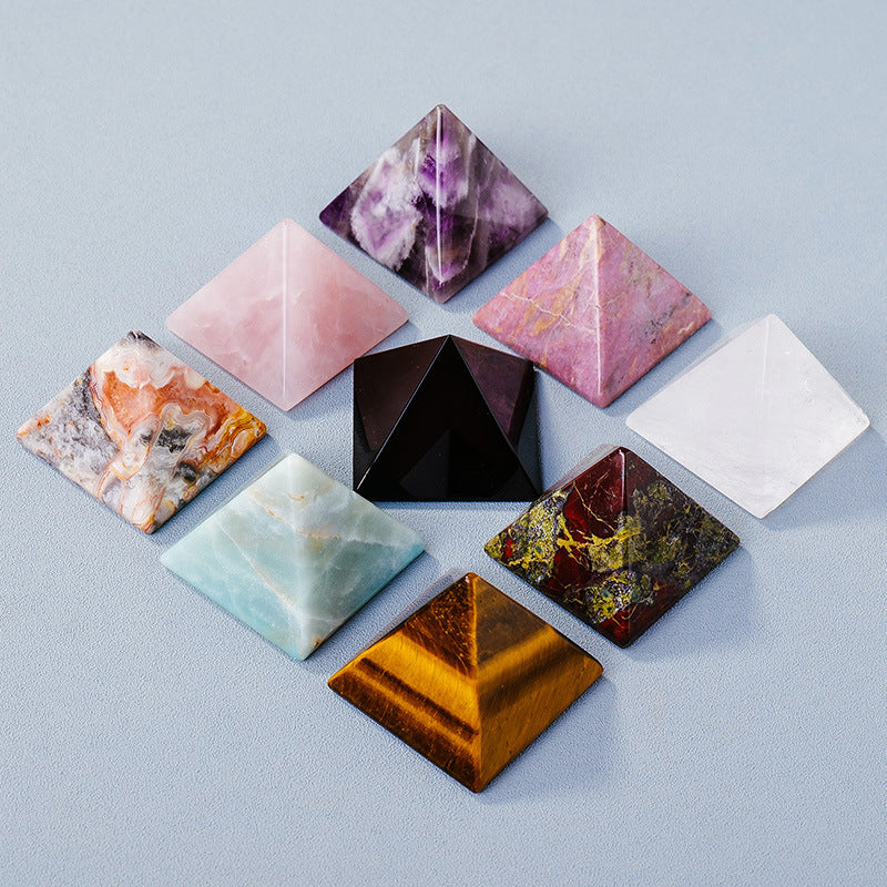 Pyramid 'Positive Energy' in Natural Stones
