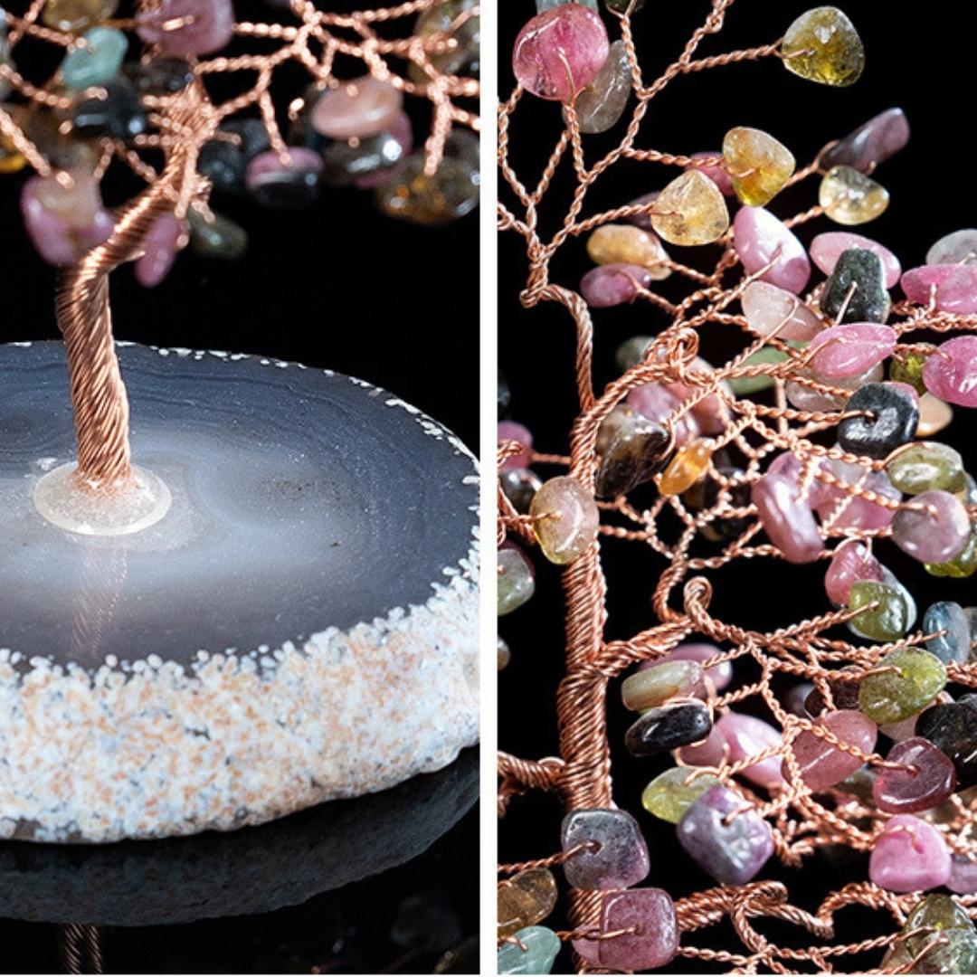 Revitalization - Life Tree in Tourmaline and Agate