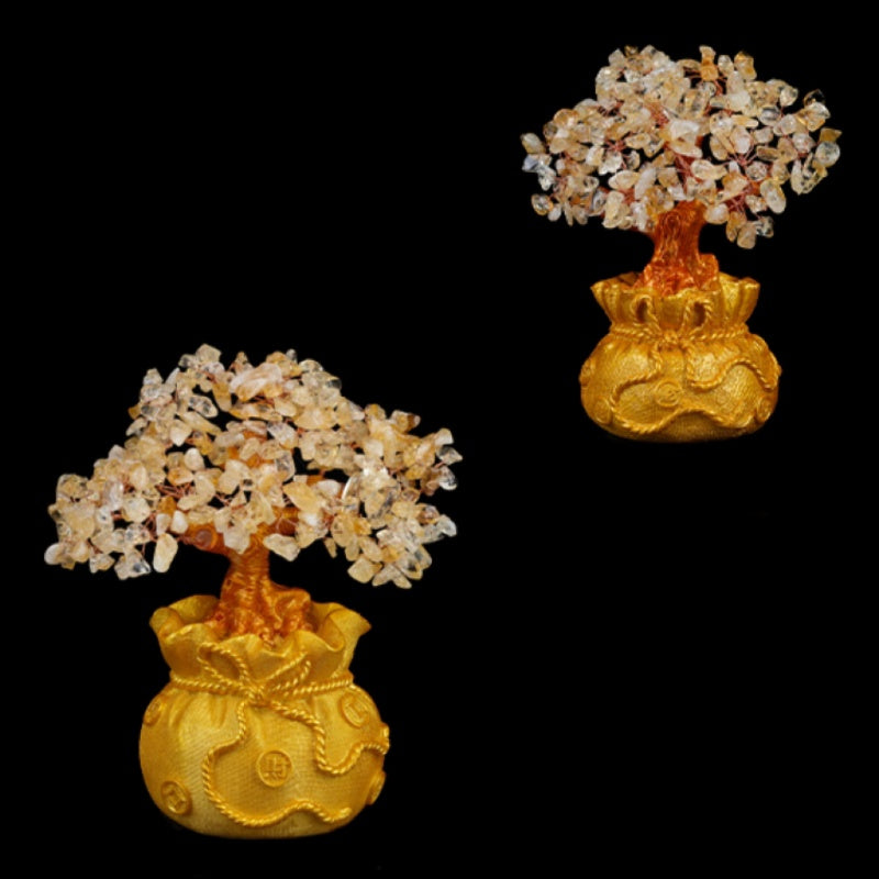 Sac à Trésor – Arbre de Vie en Citrine