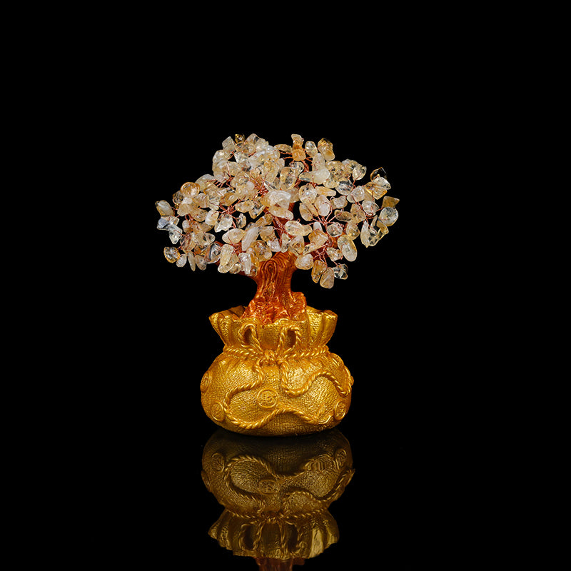 Sac à Trésor – Arbre de Vie en Citrine