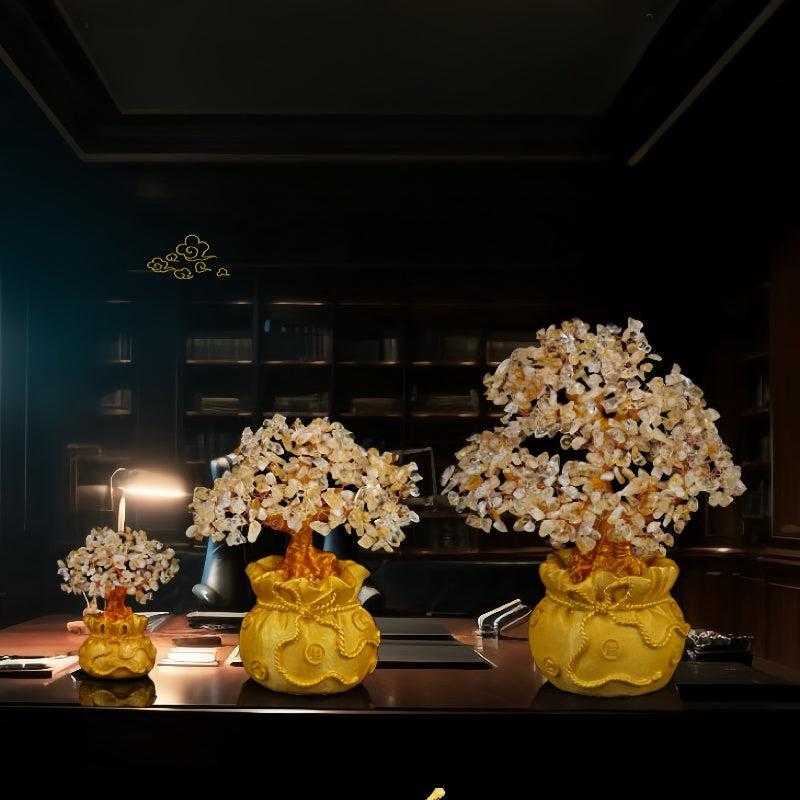 Sac à Trésor – Arbre de Vie en Citrine