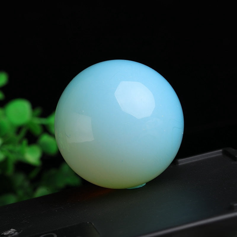 Sphère Opale Blanche – Énergie Positive