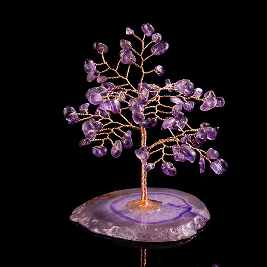 Spiritualité - Arbre de Vie en Améthyste et Agate