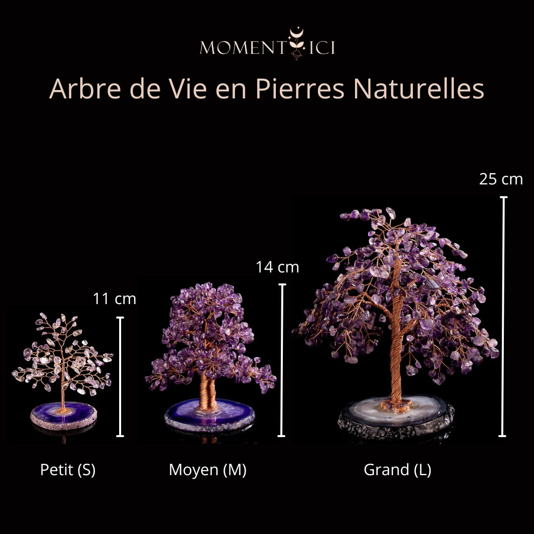 Spiritualité - Arbre de Vie en Améthyste et Agate