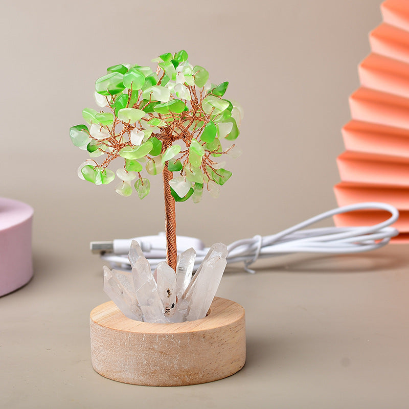 Vitality - Luminous Tree of Life in Natural Stones