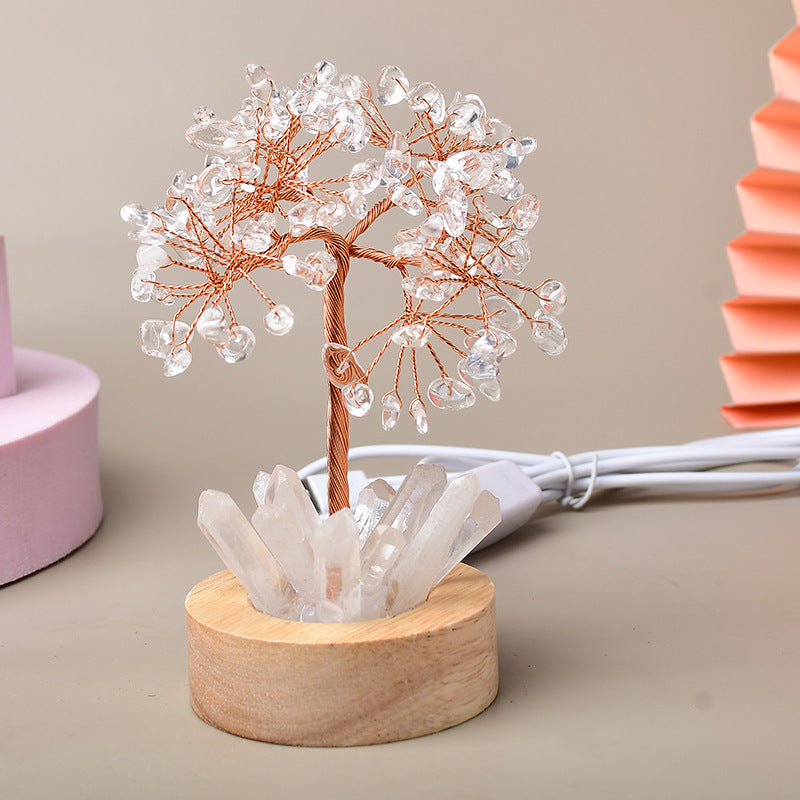 Vitality - Luminous Tree of Life in Natural Stones