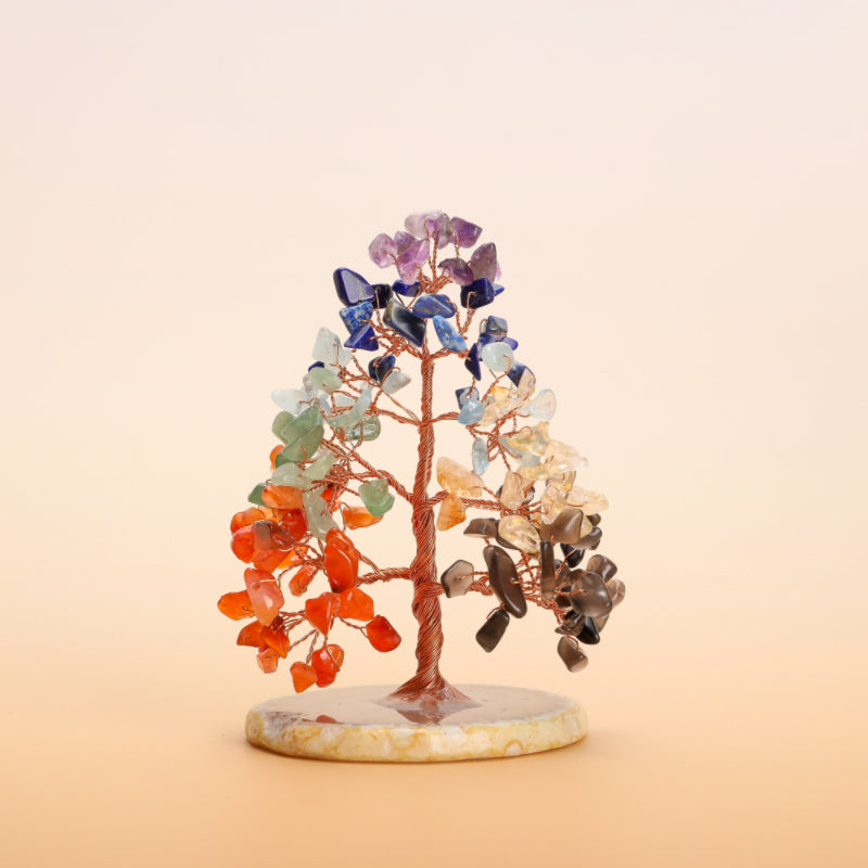 Vitalité Énergétique – Arbre de Vie en Pierres de 7 Chakras