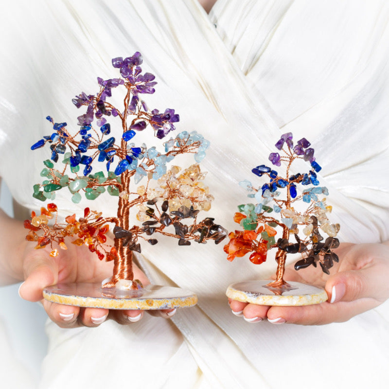 Vitalité Énergétique – Arbre de Vie en Pierres de 7 Chakras