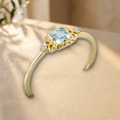 Bague Aigue Marine — Bijoux et Créations Moment Ici