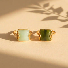 Bague Jade Vert — Bijoux et Créations Moment Ici