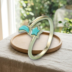 Bague Lune et Étoile — Bijoux et Créations Moment Ici