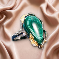 Bague Malachite — Bijoux et Créations Moment Ici