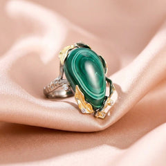 Bague Malachite — Bijoux et Créations Moment Ici
